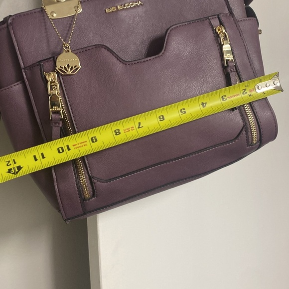 BIG BUDDHA PURPLE CROSSBODY/SHOULDER CONVERTIBLE BAG LIKE NEW CONDITION - Picture 15 of 16